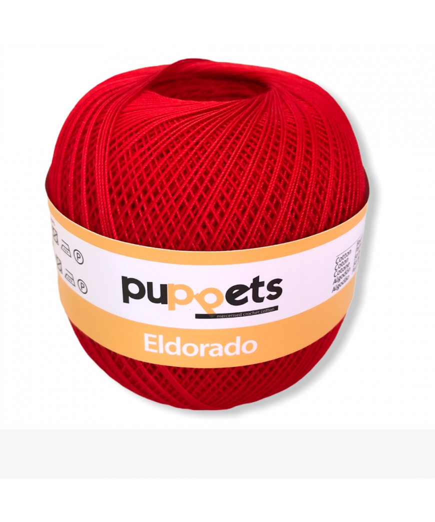 Gomitoli Cotone Puppets Eldorado, rosso n°7046