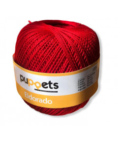 Gomitoli Cotone Puppets Eldorado, rosso fuoco n°00047