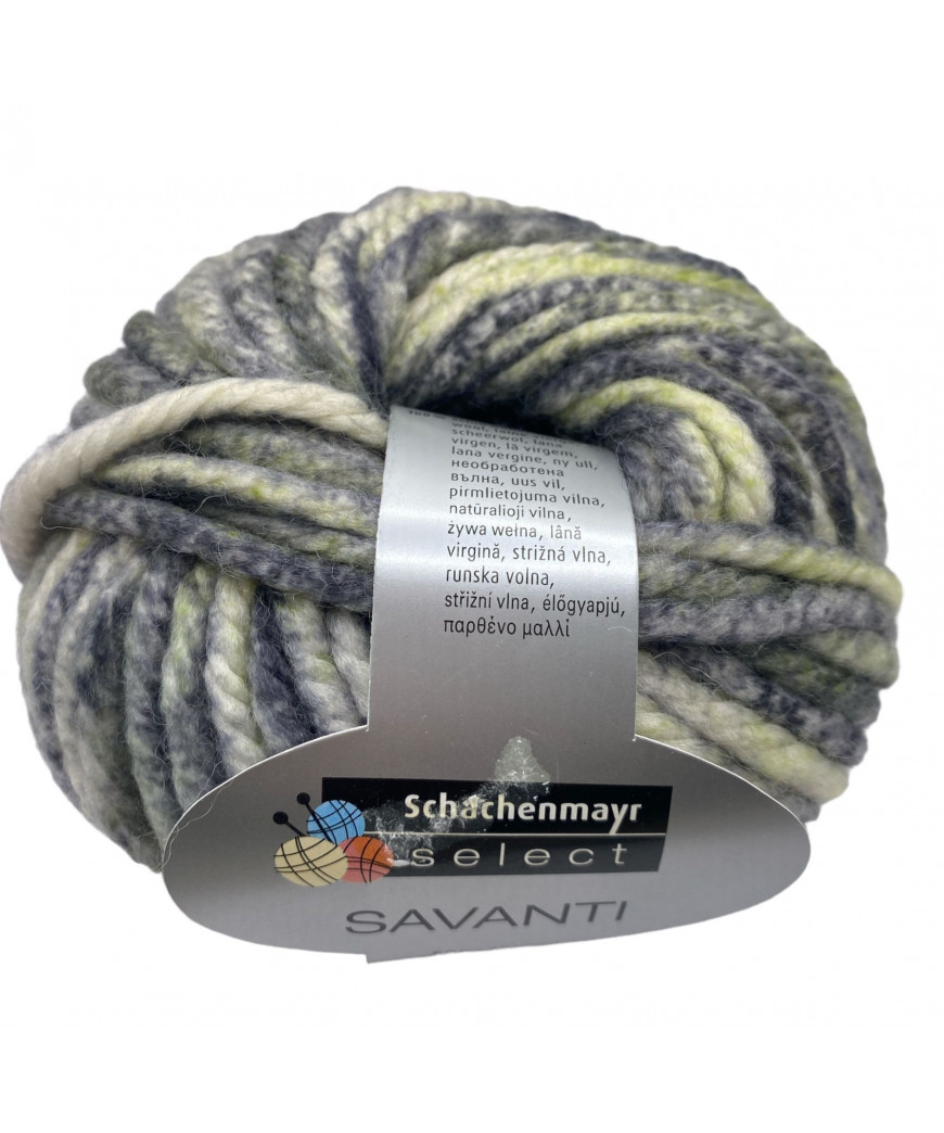 Filato "Savanti" 50gr,30mt Ferri Consigliato n°12 - Mix Grigio n°4816