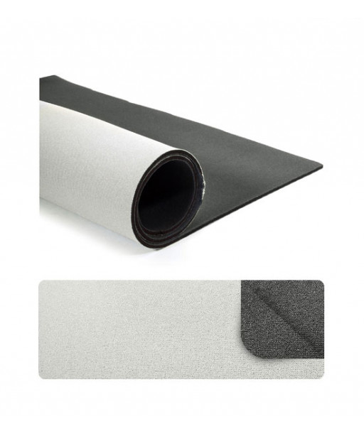 Foglio di Neoprene misura cm. 45x65 e spessore 3 mm circa, bicolore Grigio chiaro/Grigio scuro n°20