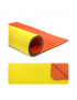 Foglio di Neoprene misura cm. 45x65 e spessore 3 mm circa, bicolore Giallo/Arancio n°22