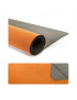 Foglio di Neoprene misura cm. 45x65 e spessore 3 mm circa, bicolore Grigio/Arancio n°4