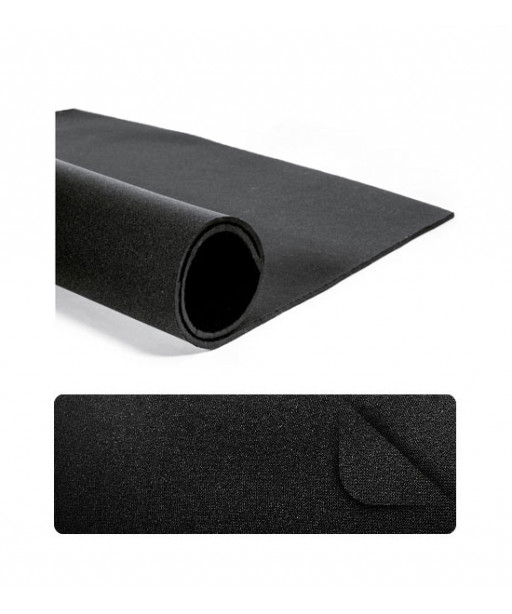 Foglio di Neoprene misura cm. 45x65 e spessore 3 mm circa, bicolore Nero/Nero n°5