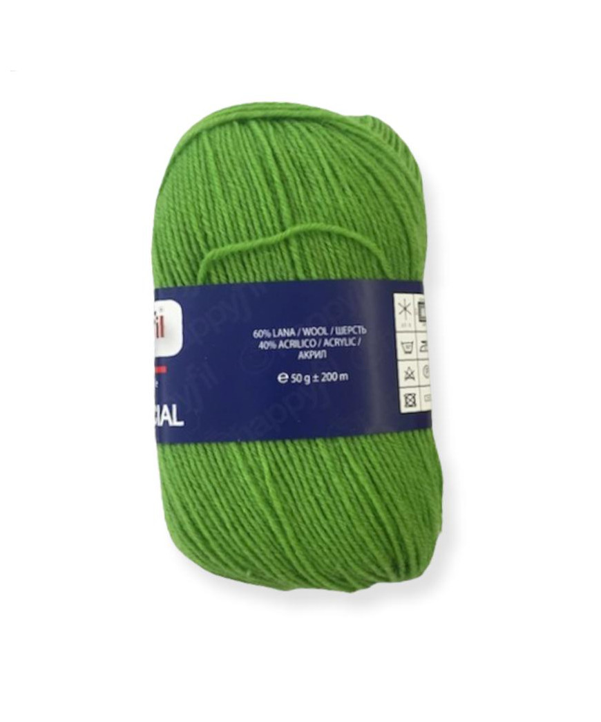 Filato HAPPY SPECIAL 60%lana - 40% acrilico VERDE MELA COL N°501