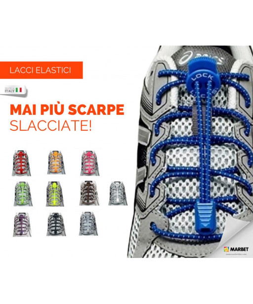 Laccio Stringa Elastico mai Più scarpe Slegate con Lock Stop