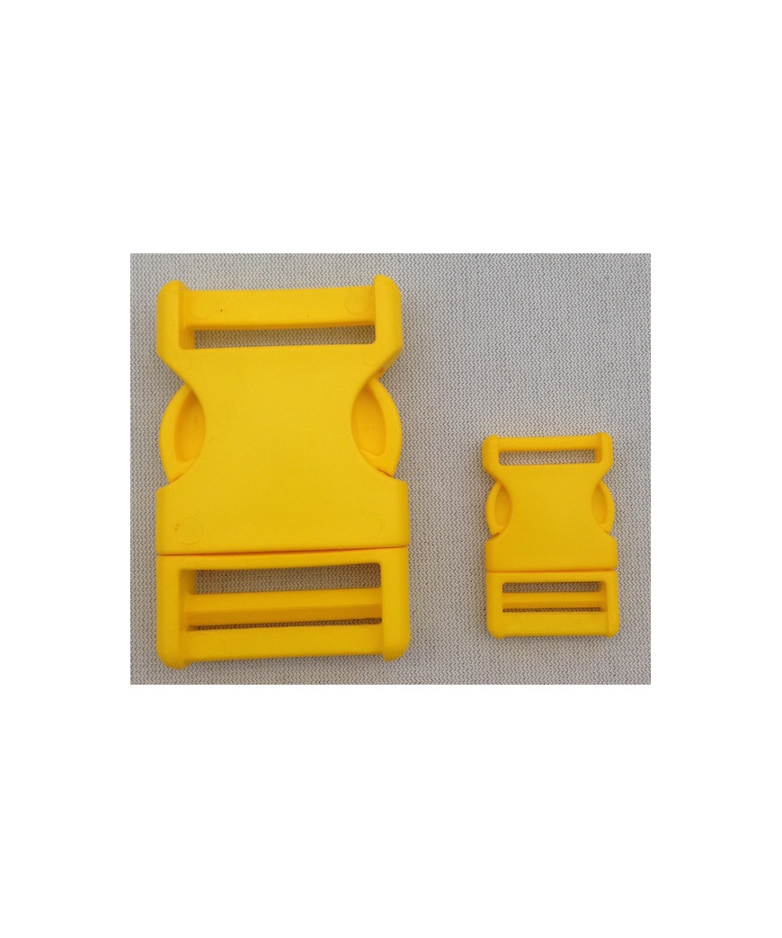 FIBBIA PVC GIALLO