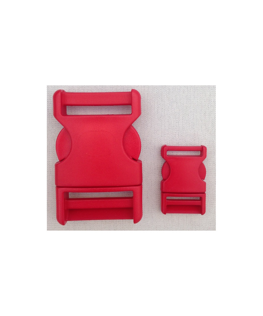 FIBBIA PVC ROSSO SCURO