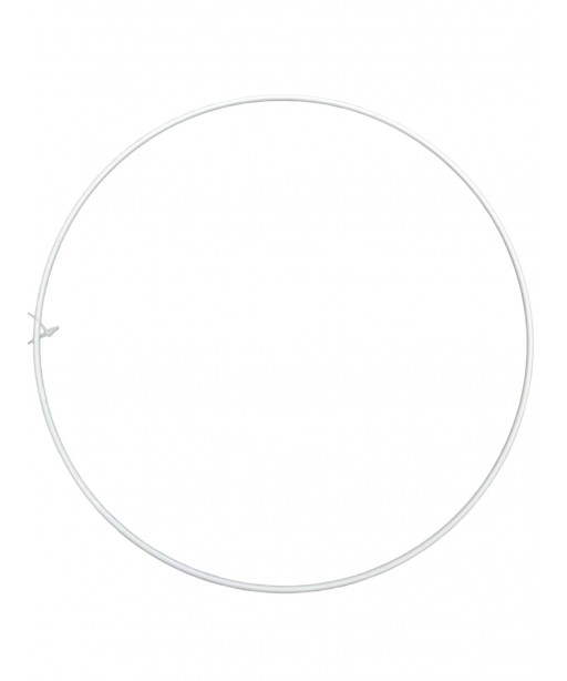 Cerchio in metallo per ricamo Bianco e acchiappasogni Diametro cm 25