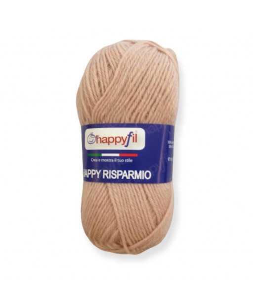 Filato Happy Risparmio 50 Gr-125mt Colore Beige n° 608