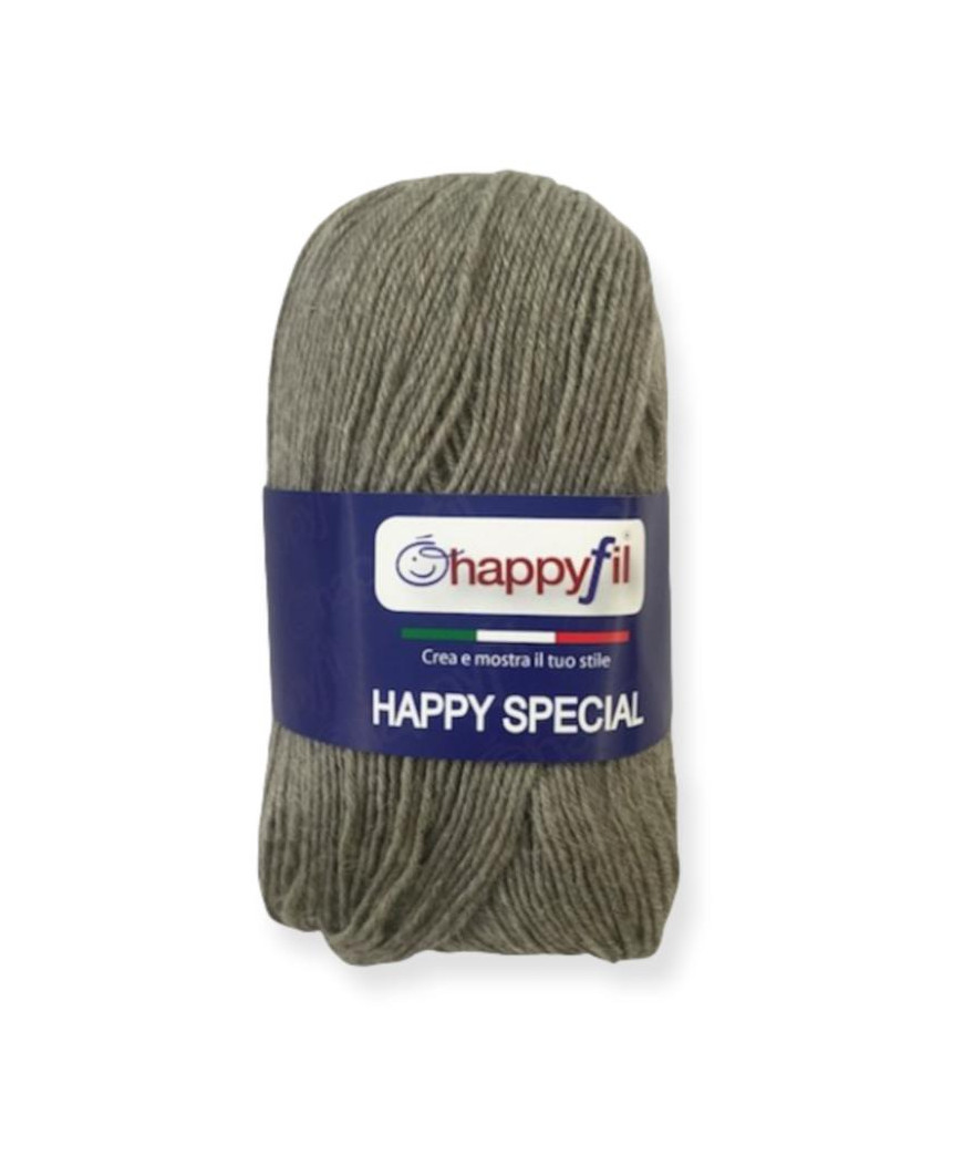 Filato HAPPY SPECIAL 60%lana - 40% acrilico GRIGIO COL N°615