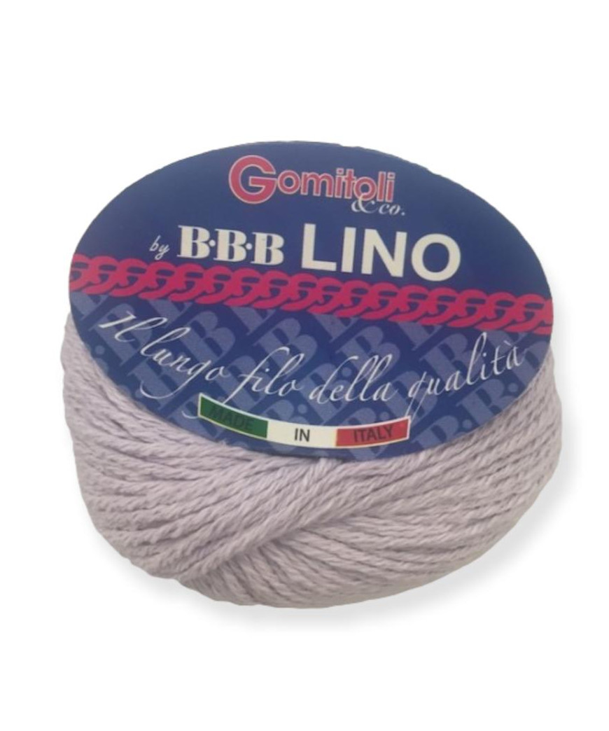 Gomitolo cotone Lino 50gr, lilla n° 134