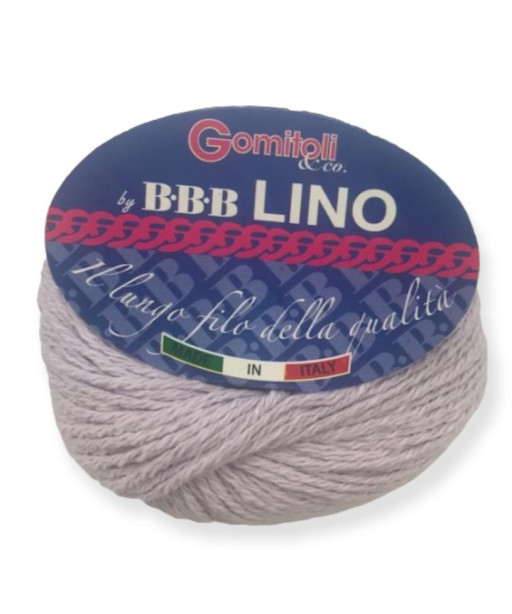 Gomitolo cotone Lino 50gr, lilla n° 134