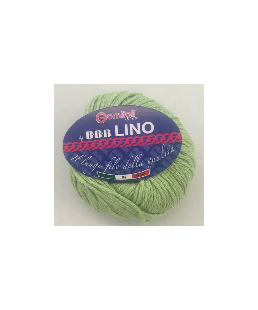 Gomitolo cotone Lino 50gr, verdino n° 58