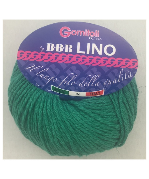 Gomitolo cotone Lino 50gr, smeraldo n° 616