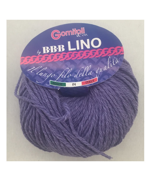 Gomitolo cotone Lino 50gr, viola n° 92