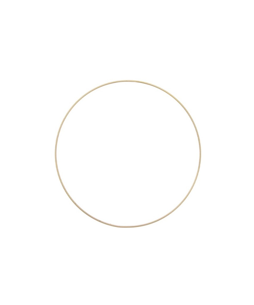 Cerchio in metallo per ricamo e acchiappasogni Colore Oro Diametro cm 15