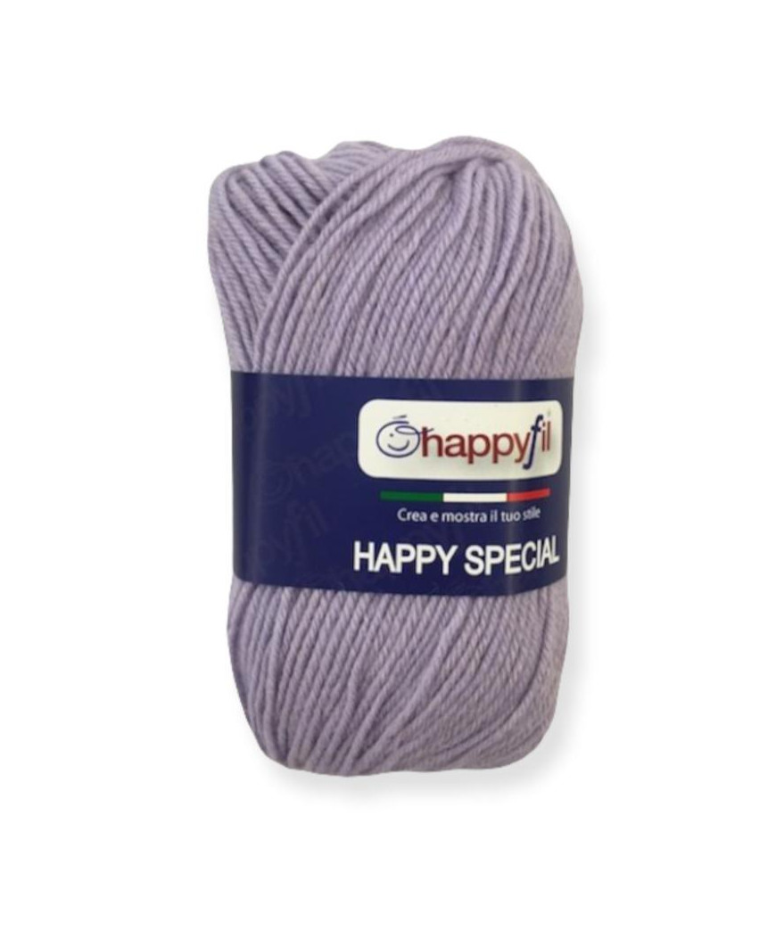 Filato HAPPY SPECIAL 60%lana - 40% acrilico LILLA COL  N°631