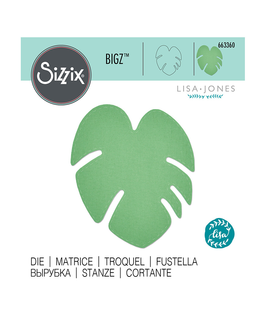 Fustella Per Big Shot Sizzix Bigz Foglia Tropicale
