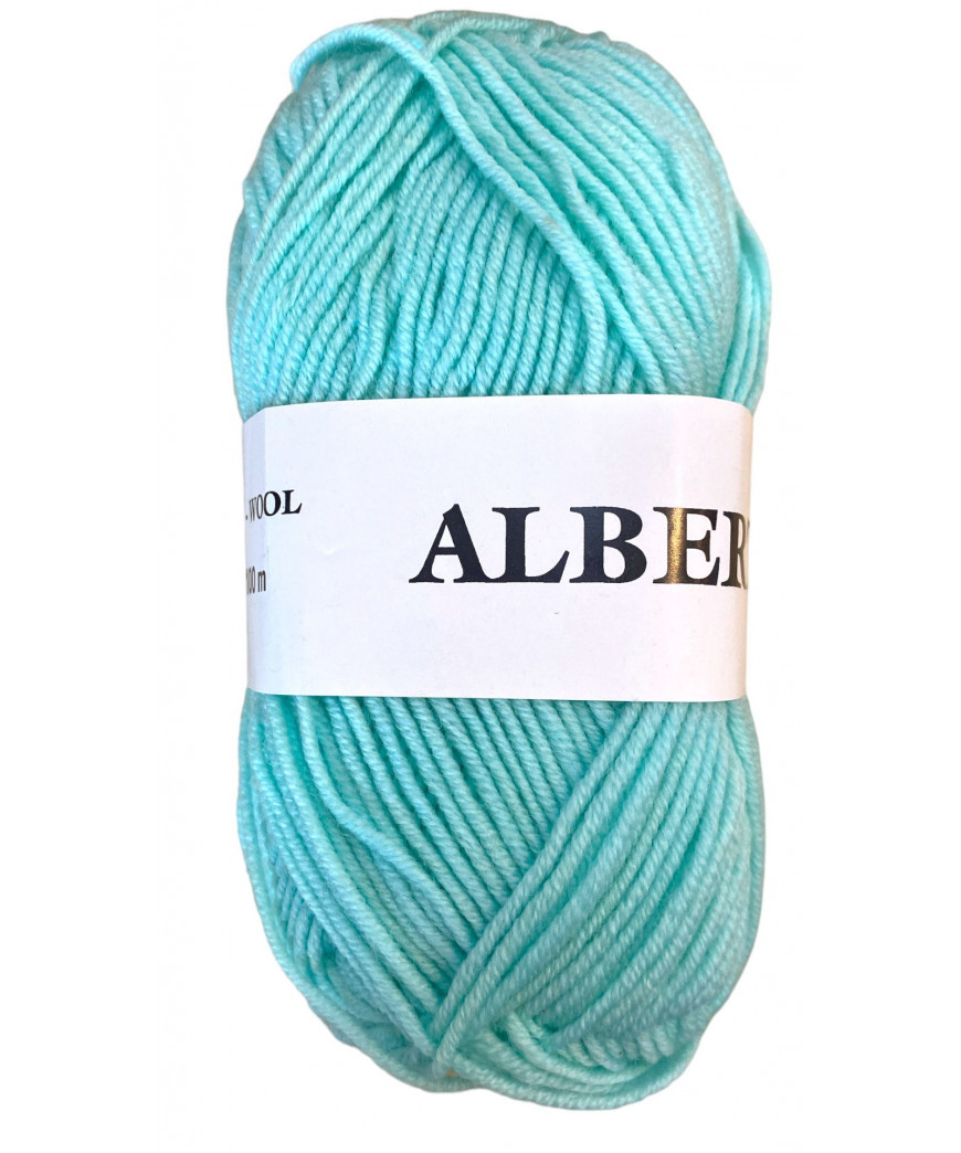 Gomitooi di lana Alberta 50 gr 100 mt 100% Lana Col Verde Acqua