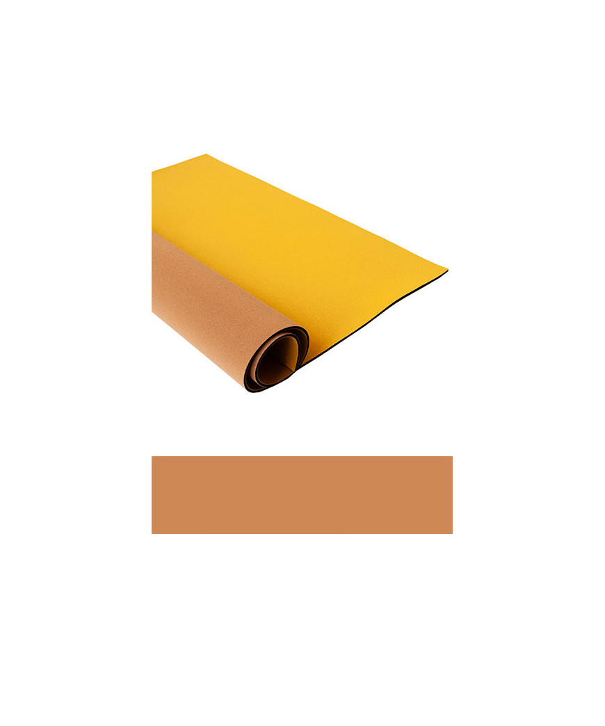 Neoprene al Metraggio Misura h130x50 cm Spessore mm 3 Colore Giallo/Senape n°13