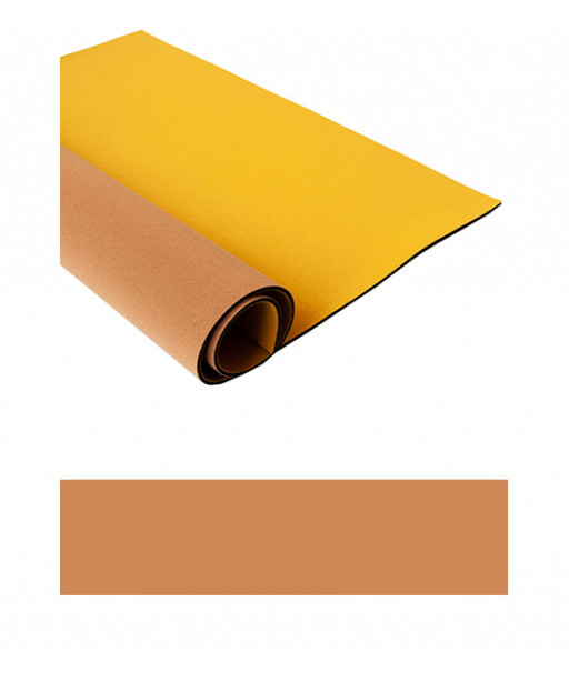 Neoprene al Metraggio Misura h130x50 cm Spessore mm 3 Colore Giallo/Senape n°13