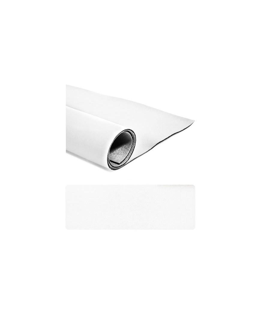 Neoprene al Metraggio Misura H130X50cm Spessore mm 3 Colore Bianco/Bianco n°2