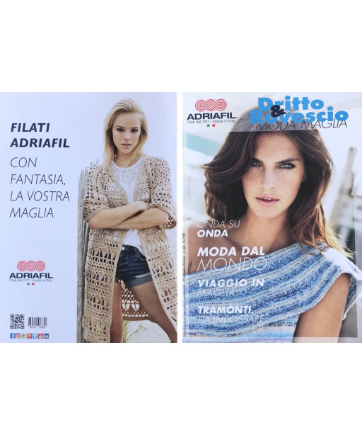 ADRIAFIL Dritto e rovescio moda maglia onda su onda