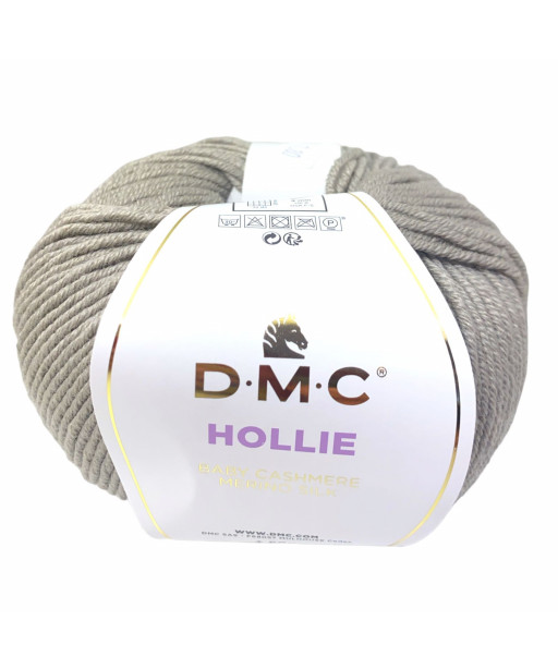 Filato Hollie Baby Cashmere merino Silk 50gr-116mt Colore Tortora n° 677 Ferri consigliati n°4