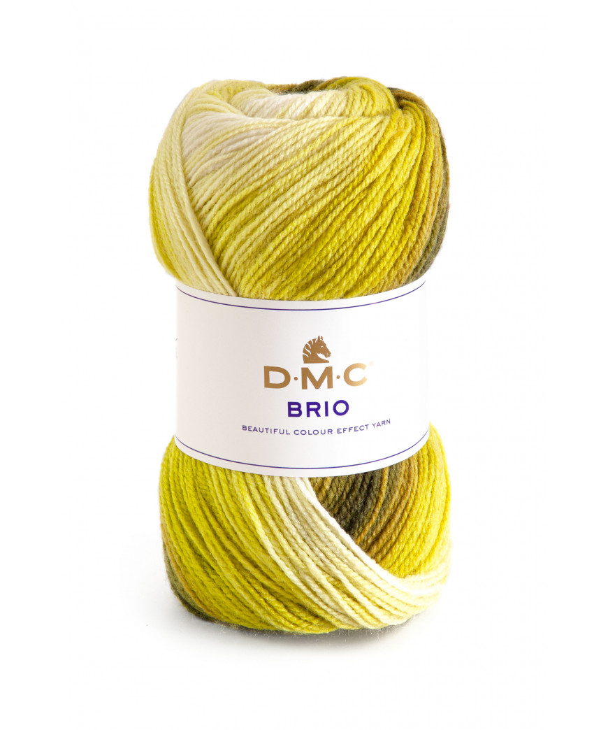 Gomitolo D.M.C. Brio 100g Verde Mix n° 410