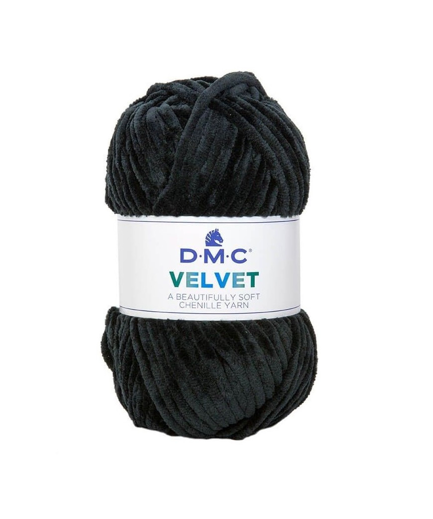 Gomitoli lana Velvet 10gr, nero n°010