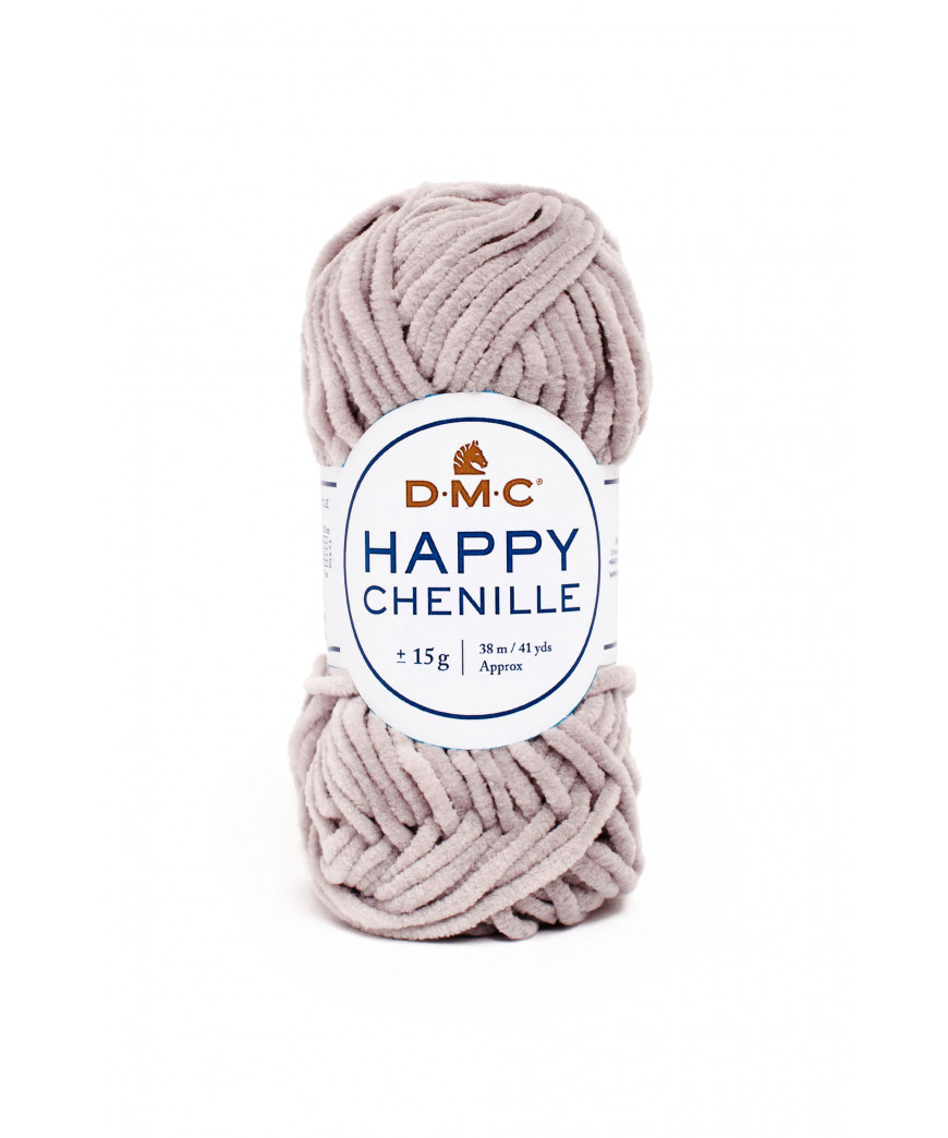 DMC HAPPY CHENILLE 25g 38Mt Col Grigio Tortora n°12