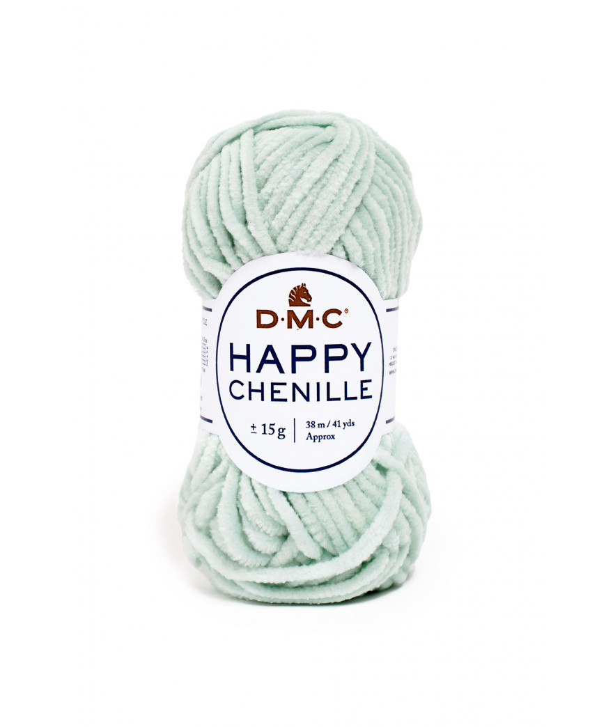 DMC HAPPY CHENILLE 25g 38Mt Col Verde Acqua n°16