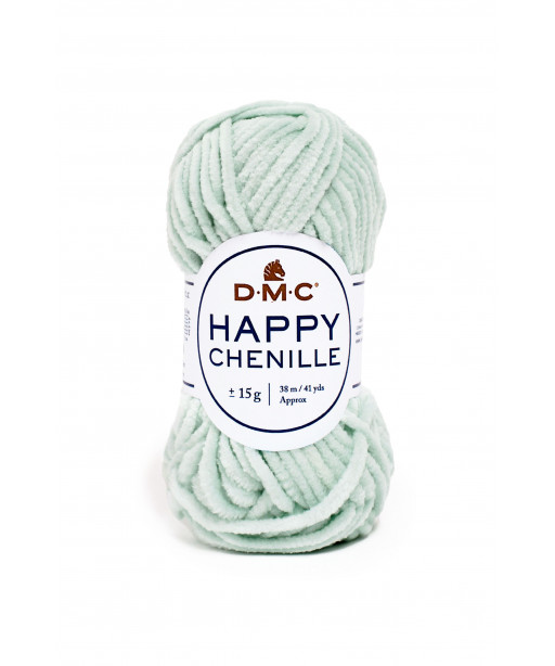 DMC HAPPY CHENILLE 25g 38Mt Col Verde Acqua n°16