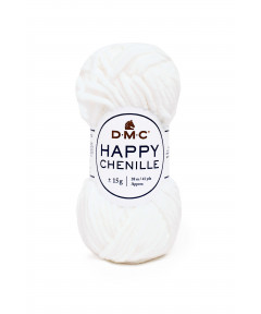 DMC HAPPY CHENILLE 25g 38Mt Col Bianco n°20