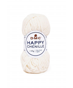 DMC HAPPY CHENILLE 25g 38Mt Col Bianco Latte n°21