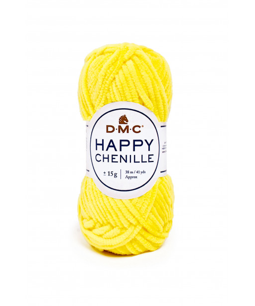 DMC HAPPY CHENILLE 25g 38Mt Col Giallo n°25