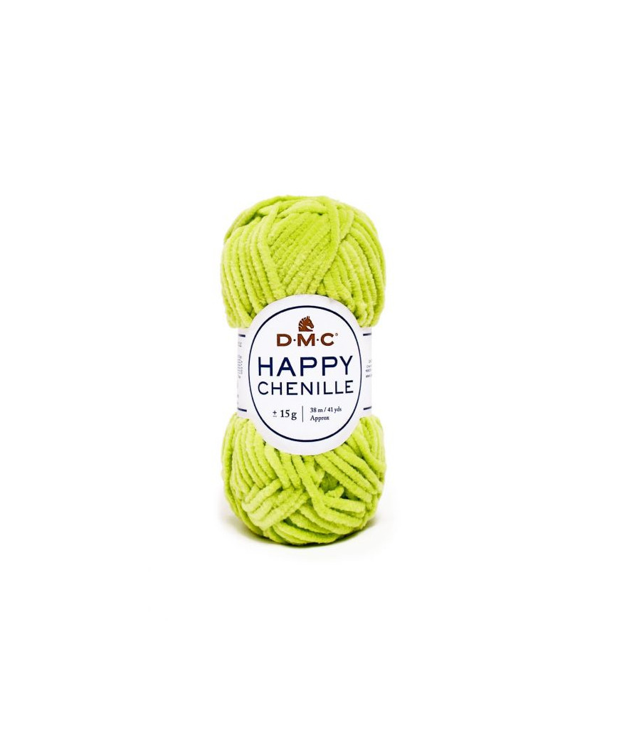 DMC HAPPY CHENILLE 25g 38Mt Col Verde Acido n°29