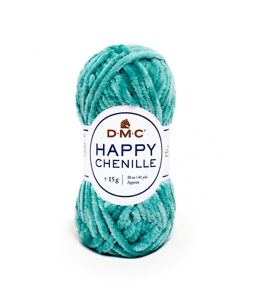 DMC HAPPY CHENILLE 25g 38Mt Col Verde Acqua n°30