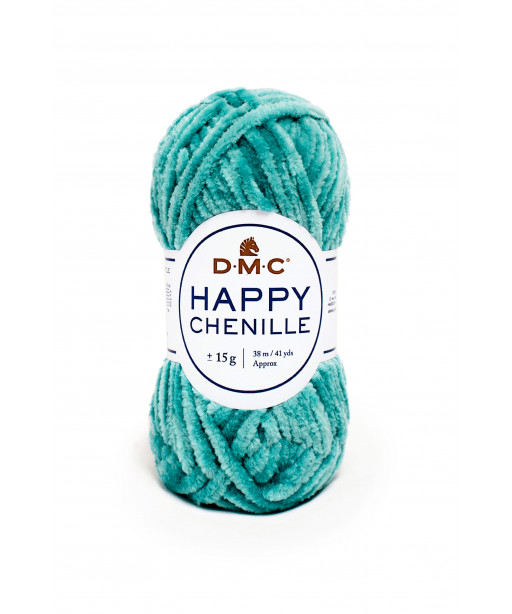 DMC HAPPY CHENILLE 25g 38Mt Col Verde Acqua n°30