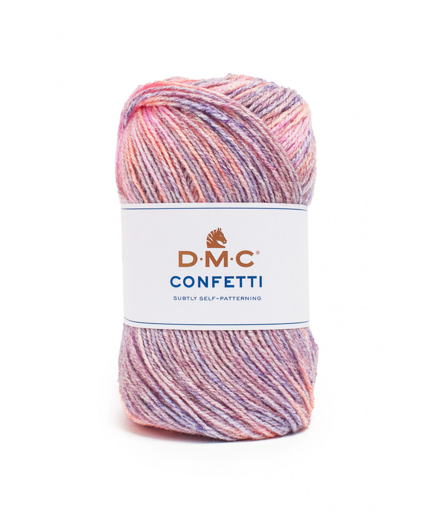 Filato Maglia Confetti DMC 100gr-355mt Colore Mix n°552 ferri Consigliati n°4