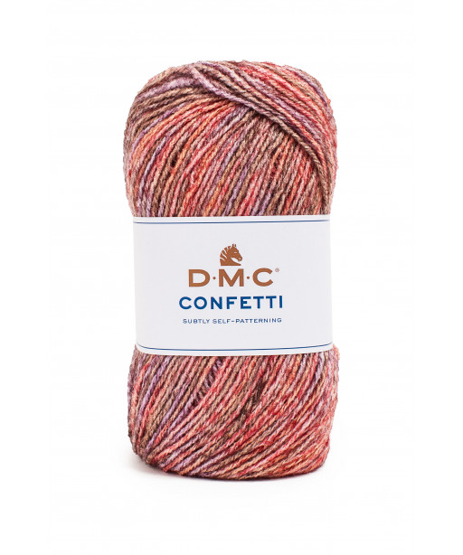Filato Maglia Confetti DMC 100gr-355mt Colore Mix n°554 ferri Consigliati n°4