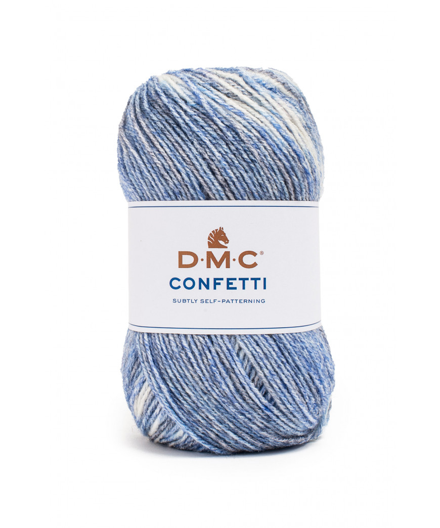 Filato Maglia Confetti DMC 100gr-355mt Colore Mix n°555 ferri Consigliati n°4