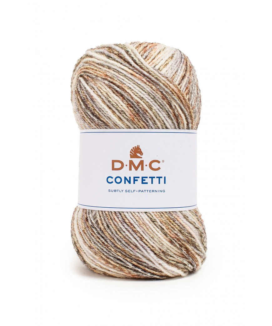 Filato Maglia Confetti DMC 100gr-355mt Colore Mix n°556 ferri Consigliati n°4