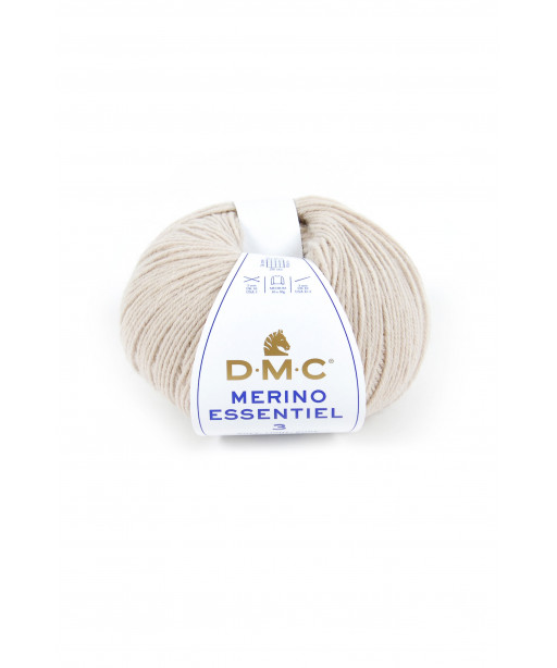 Gomitolo lana DMC merino essentiel 3 50g, beige n°951