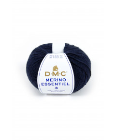 Gomitolo lana DMC merino essentiel 3 50g, blue notte n°952