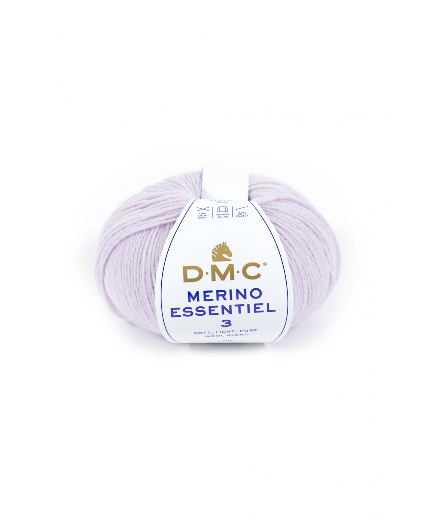 Gomitolo lana DMC merino essentiel 3 50g, Lilla n°960