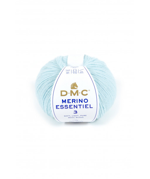 Gomitolo lana DMC merino essentiel 3 50g, Acqua n°963