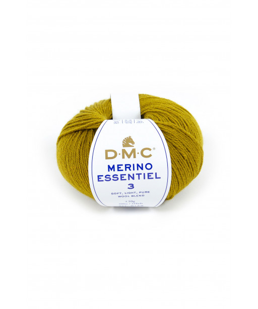 Gomitolo lana DMC merino essentiel 3 50g, verde autunno n°969