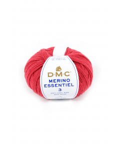 Gomitolo lana DMC merino essentiel 3 50g, rosso corallo n°970