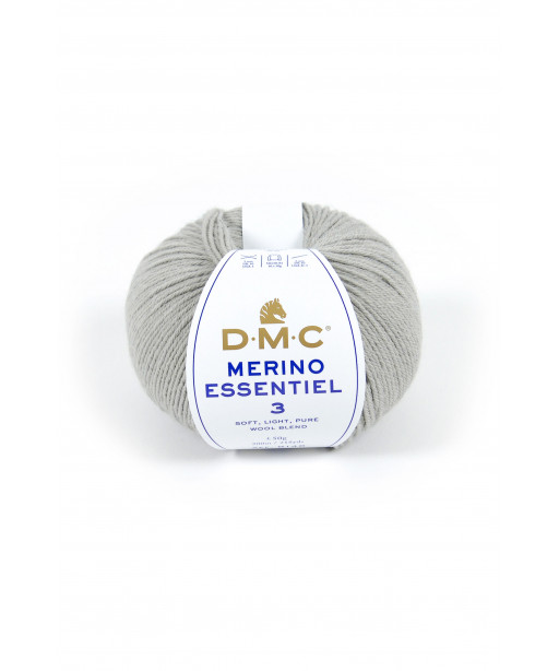Gomitolo lana DMC merino essentiel 3 50g, grigio n°972
